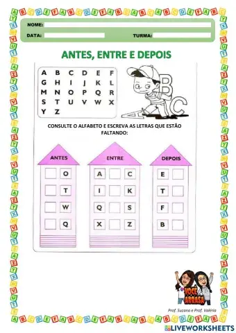 Antes, Entre e Depois