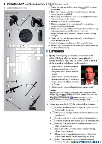 Conflict, warfare, listening and discourse markers