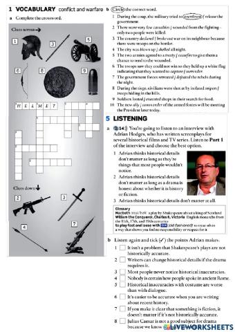 Conflict, warfare, listening and discourse markers