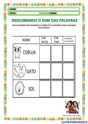 Descobrindo o Som das Palavras