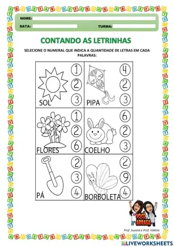 Contando as Letrinhas