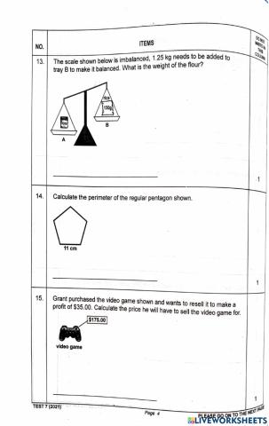 S.E.A. Math Practice