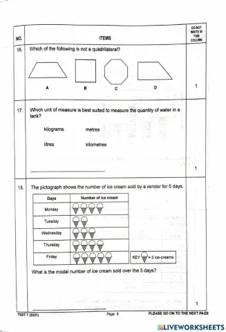 S.E.A. Math Practice
