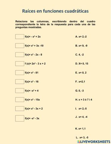 Funciones Cuadraticas
