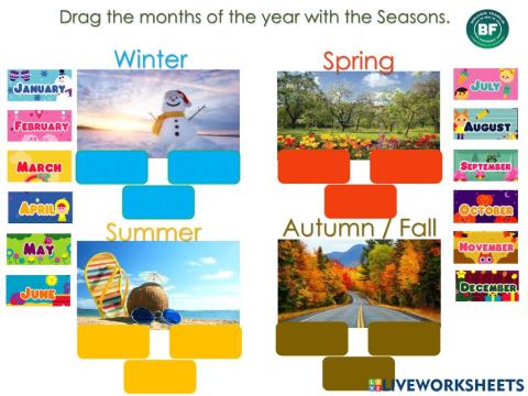 The Seasons and the months