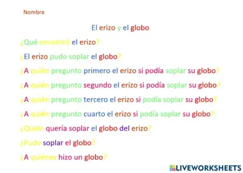 El erizo y el globo