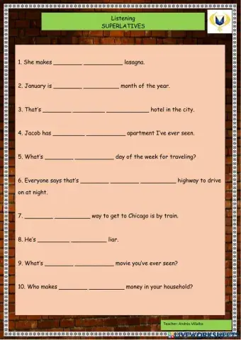 Listening superlatives