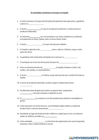 CCSS Sectores económicos