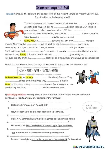 Superman - Routines VS Actions now