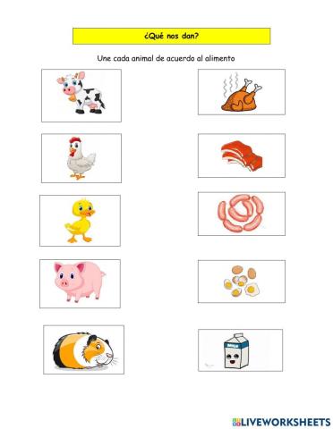 Animales de la granja (alimento)