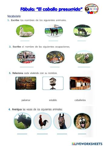 Fabula : El caballo presumido