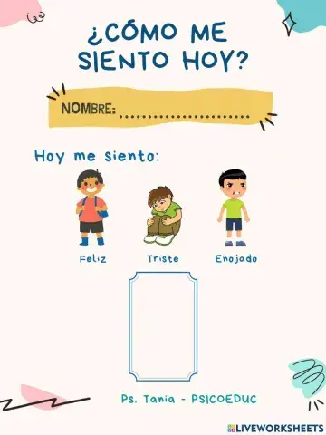 Educación Emocional: ¿Cómo me siento hoy?