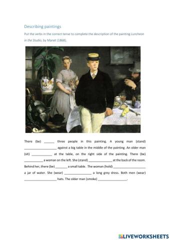 Describing a painting