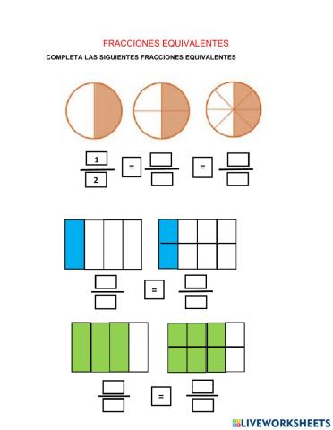 Fracciones equivalentes