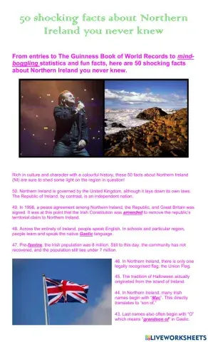 50 shocking facts about Northern Ireland you never knew