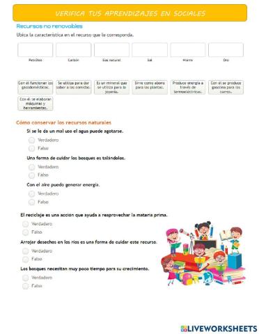 Los recursos naturales