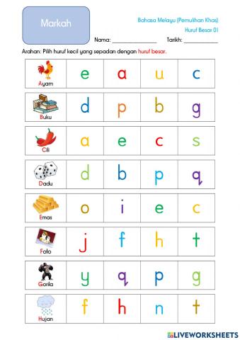 Huruf Besar - Huruf Kecil