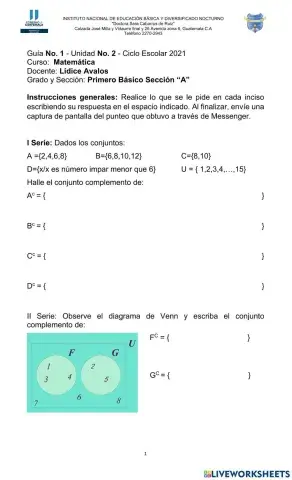 Complemento de conjuntos