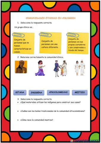Comunidades etnicas en colombia