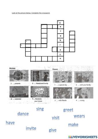 Vocabulary special days