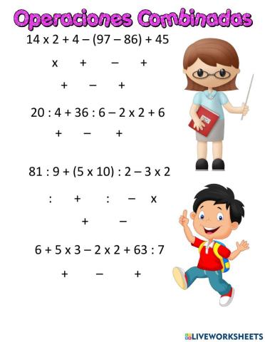 Operaciones Combinadas