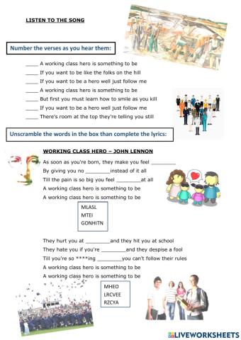 Working class hero - john lennon