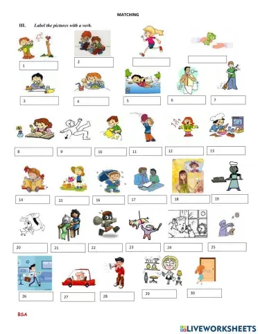 Verbs in present