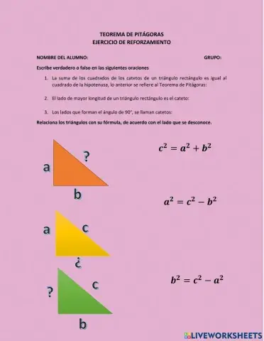 Teorema de pitagoras