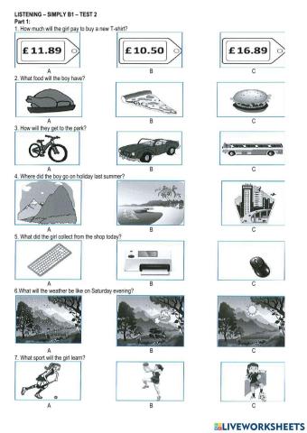 B1 Listening - Simply + outside material