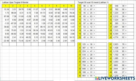 Latihan ujian tingkat 8 Mental