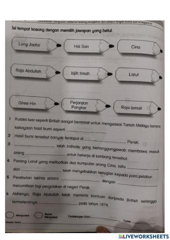 Sejarah tahun 5 unit 4