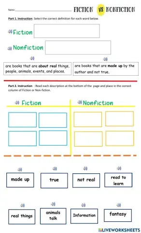 Fiction and non fiction