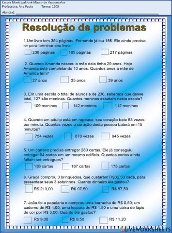 Problemas matemáticos
