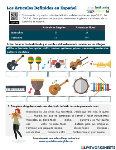 Artículos definidos