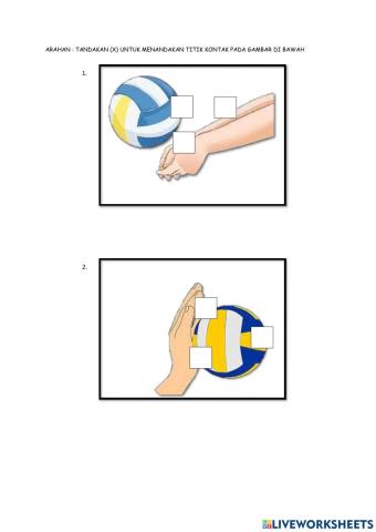 Melakukan servis atas bahu menggunakan tangan dan alatan