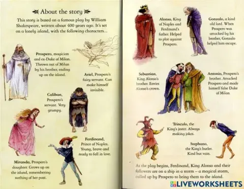 The Tempest by Shakespeare.