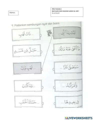 Surah Al Masad Tahun 3 PPKI