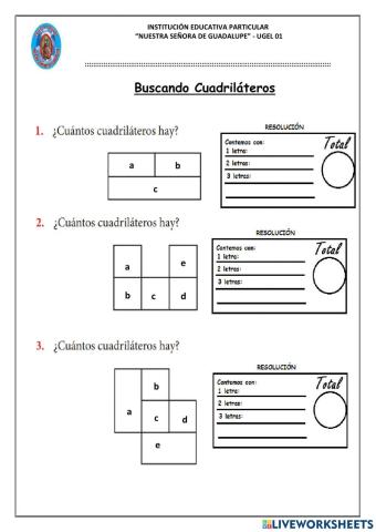 Conteo de cuadriláteros