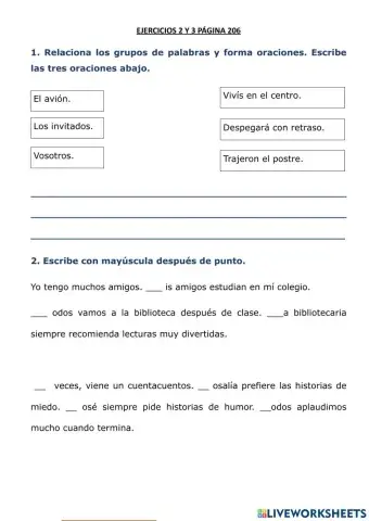 El punto y la mayuscula