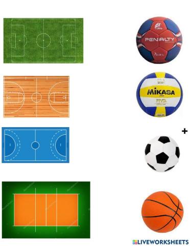 En que cancha se juega con cada pelota