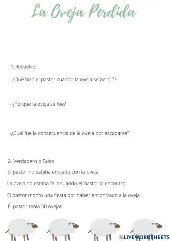 La oveja perdida religion