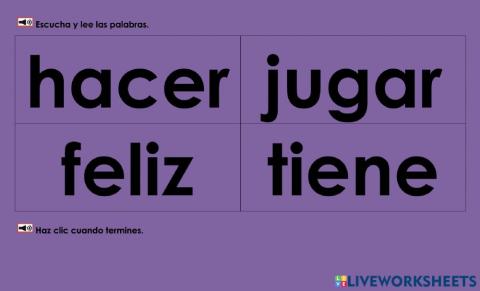 Lee las tarjetas 5: 1st grade