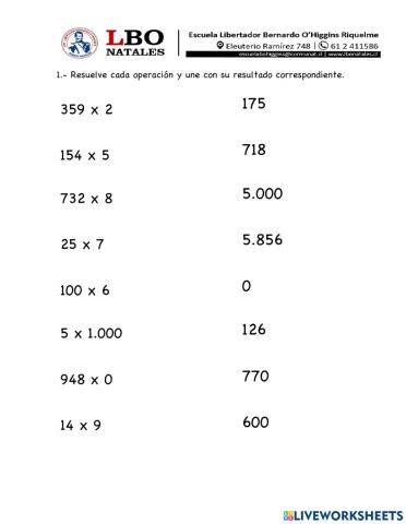 Multiplicaciones