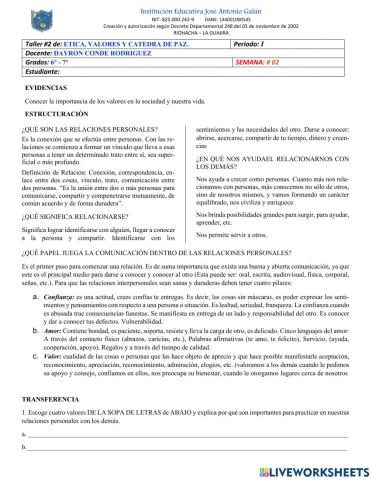 Relaciones personales