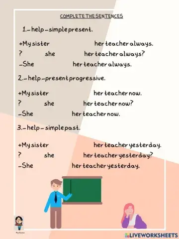 Present Progressive-Simple P-Past