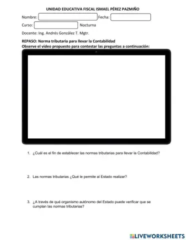 Normas tributarias para llevar Contabilidad