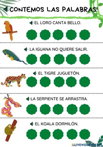 ¡contemos las palabras!