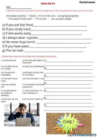 Examen parcial 3 trimestre ingles B1