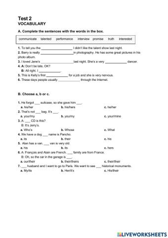 Preparación Suficiencia Level III: Test 2