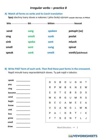 Irregular verbs 8